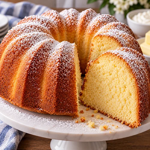 Old Fashion Sour Cream Pound cake